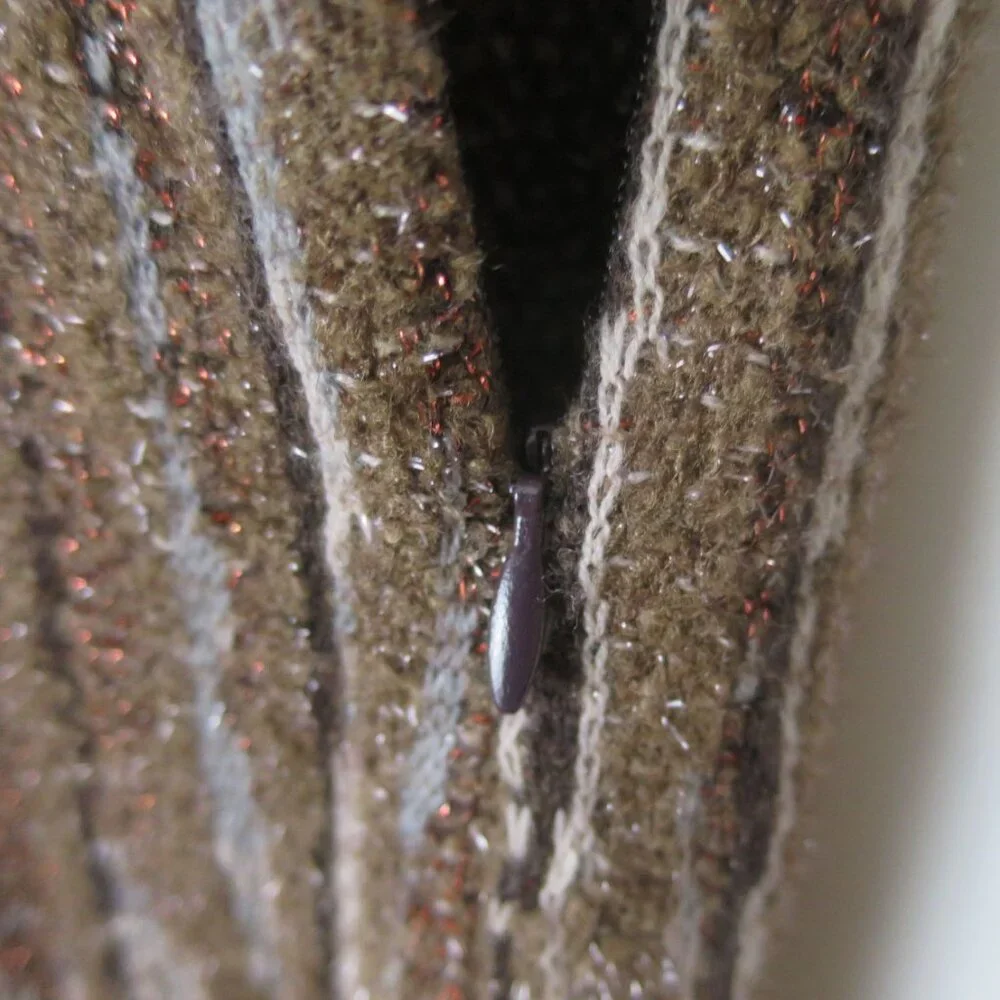 Missoni Slim Knit Trouser Pant With Leather Trim Waist Size 40 - Picture 9 of 14